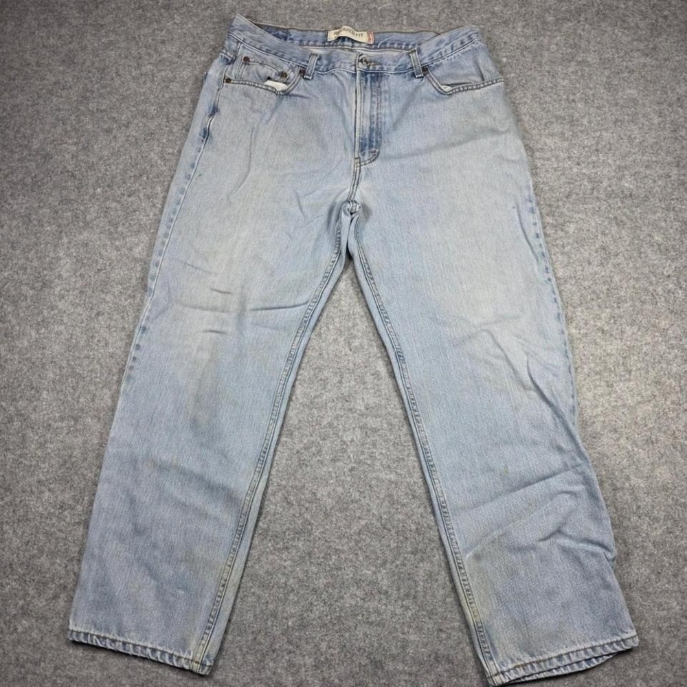 Levi's Jeans Mens 36x29‎ Blue Relaxed Fit Light Wash